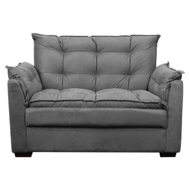 Imagem de Sofá Confortável 1,40 Pequeno Compacto Small Cinza