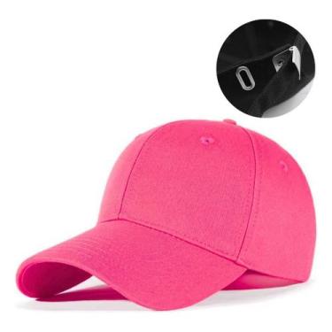 Imagem de Boné Liso Básico Barato Aba Curva Unissex Baseball Ajustável - CR10 CR