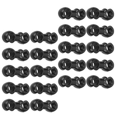 Imagem de Conjunto Preciso do Clipe de Cabo de Freio Organizador Plástico Durável para Bicicletas Bicicleta, Clipes Guia S - Gancho Preto 20pc