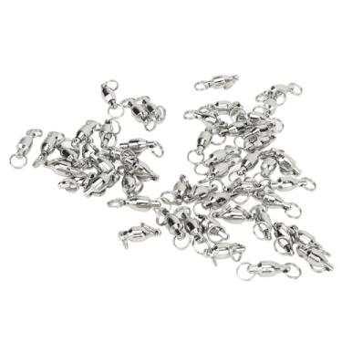 Imagem de Balle Balle Girando Alto Em Aço Inoxidável Soled Seled Swivels para Firewater Peach 50pcs (3#)