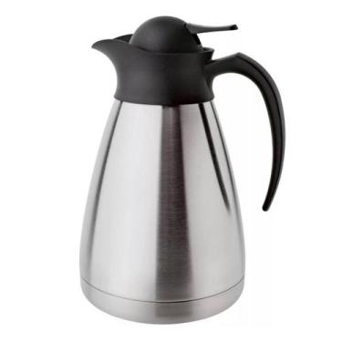 Imagem de Garrafa Termica Cafe Bule Wave Aço Inox 1 Litro Invicta, 1L, Prata