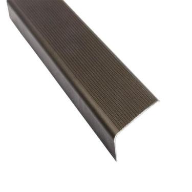 Imagem de Cantoneira Alumínio Para Degrau Escada 34mm x 14mm - Homeney, Fume