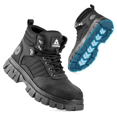 Imagem de TAERDUN Botas Com Biqueira De Aço Para Homens, Calçados Segurança No Trabalho À Prova D'Água, Antiderrapantes, Respiráveis, Confortáveis, Leves, Industriais E Construção, Soldagem Indestrutível
