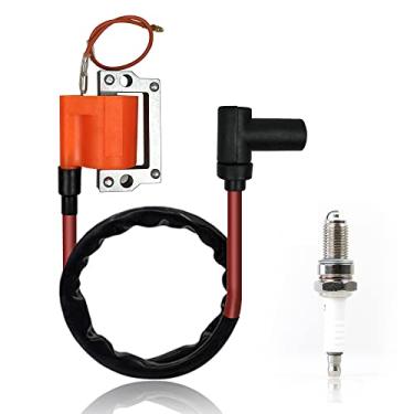Imagem de Ayiddue Bobina De Ignição Com Vela Para Carrinho Golfe Yamaha G1 2 Tempos A Gás, 1979-1989, 8H4-82310-20-00