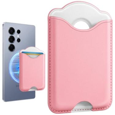 Imagem de Shorogyt Compatível com porta-cartão magnético Magsafe – Carteira de telefone para Samsung Galaxy S25 Series, para iPhone 16/15/14/13/12 Series para mulheres e homens para Apple Mag RFID Magnet Fit 3