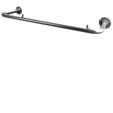 Imagem de Cabideiro Arara de Parede Para Roupas Fixa Resistente (PAREDE PRETO)