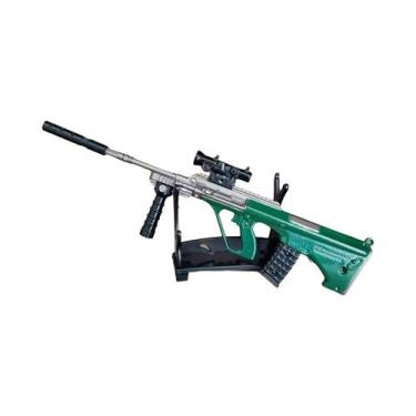 Imagem de Mini Rifle M416 Aug De Liga De 20cm, Modelo De Arma De Brinquedo Para 