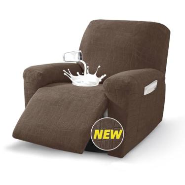 Imagem de MAXIJIN Capas reclináveis impermeáveis para poltronas reclináveis grandes, 3 peças, capas reclináveis laváveis para meninos preguiçosos, com bolsos para animais de estimação, crianças (poltrona