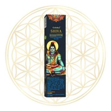 Imagem de Incenso Goloka Indiano Vareta Linha BLACK, Shiva