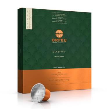 Imagem de Cápsulas de Café Clássico Orfeu, Compatível com Nespresso, Contém 20 Cápsulas