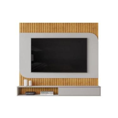 Imagem de Painel Home p/ TV até 65 Pol Tom 150x139cm Cedro/Bali - DJ Móveis, Ced