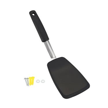 Imagem de Espátula de silicone grcfumo, conjunto de espátula de turner, espátulas de cozinha não deslizante, espátula turner com alça confortável para flippingggs, hambúrgueres, panqueca,