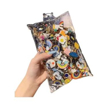 Imagem de Diversos Alfinetes De Esmalte 10-100 Peças Broches Plantas Animais Fru