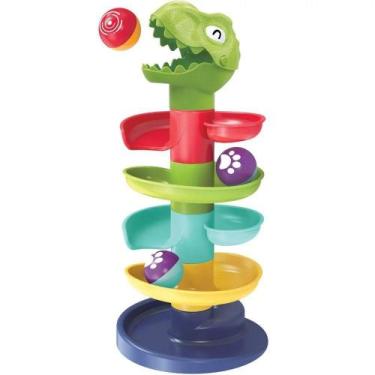 Imagem de Brinquedo Educativo Rampa Com Bolinhas Dinossauro - BENE CASA