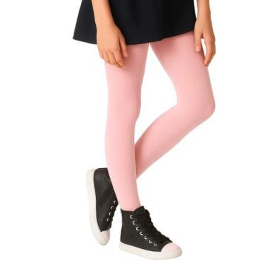 Imagem de Meia calça infantil em algodão fio 80 selene, EG, Rosa claro