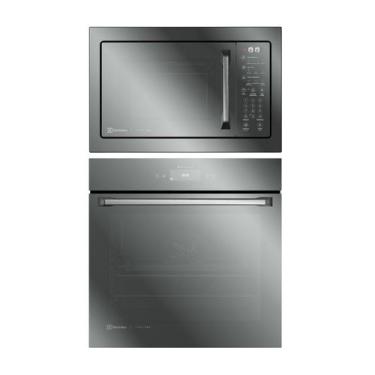 Imagem de Torre de Cocção com Micro-ondas Electrolux 34L Inox Home Pro (ME3HP) + Forno de Embutir Electrolux Elétrico 80L Home Pro (OE9XS)