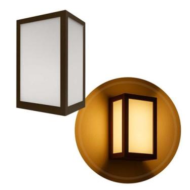 Imagem de Arandela Luminária Vitra 3 Vidros Externa Marrom 1xE27 Starlumen ST295