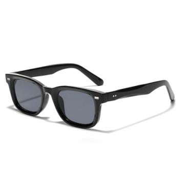 Imagem de VFDHN Óculos de sol masculino feminino Uv400 retangular retrô acessórios (3)