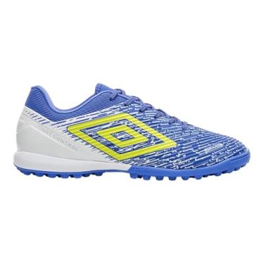 Imagem de Chuteira Umbro Society Gravity Masculino Azul e Branco Original (Azul e Branco, BR, Adulto, Numérico, 40)