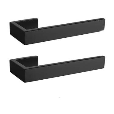 Imagem de Conjunto de banheiro de aço inoxidável - Suporte para toalhas de parede, suporte para papel higiênico e gancho para roupão | Acessórios de 3 peças, 2 porta-toalhas