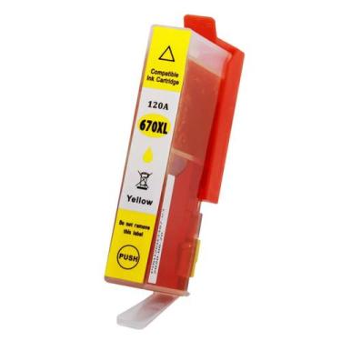 Imagem de Cartucho de Tinta Yellow Compatível 670xl 670 CZ120AB para HP 3525 461