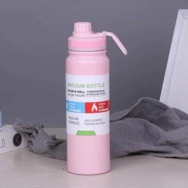 Imagem de Garrafa Térmica 800ml Quente & Frio Com Isolamento Térmico De Grande C