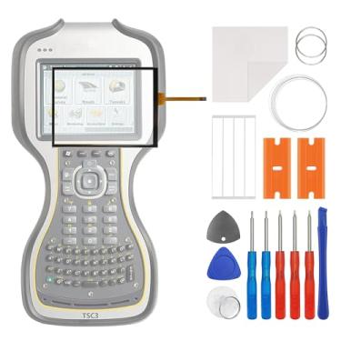Imagem de SWARK Nova substituição de digitalizador de vidro para tela sensível ao toque + OCA compatível com Trimble TSC3 com kit de reparo atualizado - sem tela LCD
