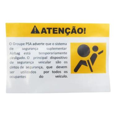 Imagem de Etiqueta Adesiva Instrução Airbag Citroën Lbrw005903