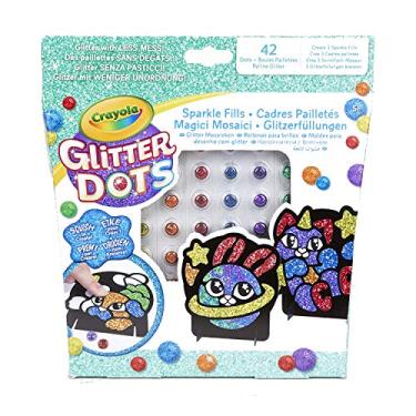 Imagem de Crayola 04-0801 Magic Mosaic Dots Set for Playing and Creating with Mouldable Glitter Multicoloured