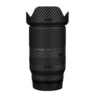 Imagem de Adesivo de lente de câmera para Tamron 18-300 mm F3.5-6.3 adequado para Sony Mount Macro Coat Wraps Film Protector Vinyl Decal Skin 18 300 (fibra de carbono preto)