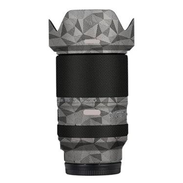 Imagem de Adesivo de lente de câmera antiarranhões para Tamron 28-300mm F4-7.1 adequado para Sony Mount Coat Wrap película protetora película protetora capa 28-300 F4-7.1 (titânio triangular)