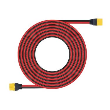 Imagem de Magiktech Cabo de extensão XT60 de 1,8 m com conectores macho e fêmea XT60 Cabo adaptadores para estação de energia e baterias recarregáveis (12AWG 50FT)