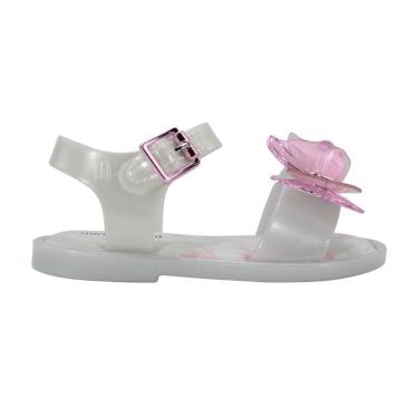 Imagem de Sandália Mini Melissa Fly Sandal III bb Branco Perolado/Rosa