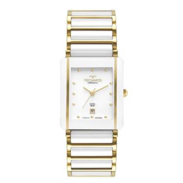 Imagem de Relógio Technos Feminino Ceramic/saphire Dourado - Gn10ba/1b Gn10ba/1b