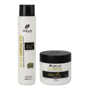 Imagem de Shampoo + Mascara Kit Reconstrutor Alto Impacto Adlux C/ Nf