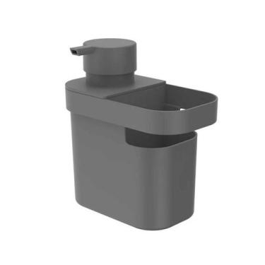 Imagem de Dispenser Porta Detergente Dosador 650mlCom Suporte p/ Esponja Ou Triu