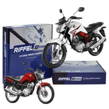 Imagem de Kit Relação Tração Transmissão Cg Titan Fan 125 2014 2015 2016 2017 20