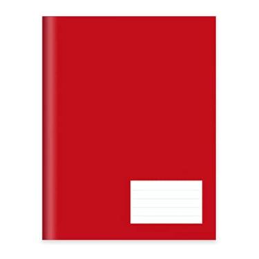 Imagem de Pacote com 05 Caderno brochura 1/4 capa dura costurado 96 folhas - Vermelho - Maxima