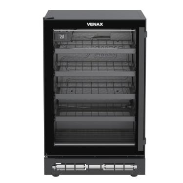 Imagem de Champanheira de Embutir Venax 24 Garrafas Preto Porta Invertida 127V