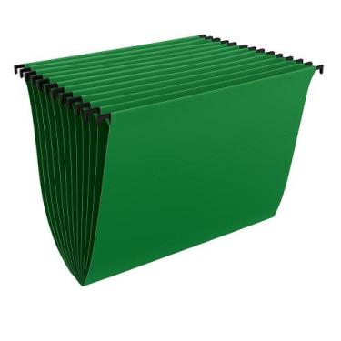 Imagem de Pasta Duplex Arquivo Suspenso Escritório Com Visor Grampo 20 unidades 