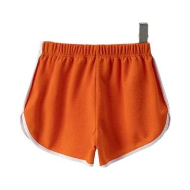 Imagem de Shorts Esportivos Casuais Infantis De Cor Sólida Para Meninos E Menina