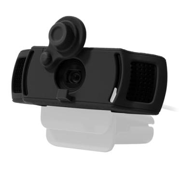 Imagem de CaSZLUTION Capa de webcam para webcam Logitech C920x HD Pro Stream – Capa de silicone premium para câmera web Logitech C920 C922 C930 Series (1 pacote, preto)