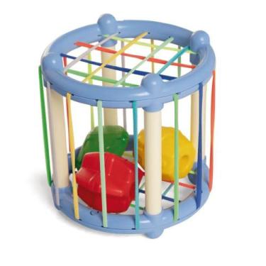 Imagem de Brinquedo Infantil Desafio A Fio Cilindro Elástico - Tateti 870