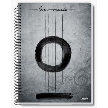 Imagem de Caderno de Música Pautado 50 Folhas - Capa Flexível Credeal - Nova Cre