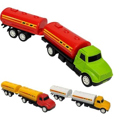 Imagem de Caminhão Tanque Pipa De Brinquedo Petro Carreta Bitrem Veiculo