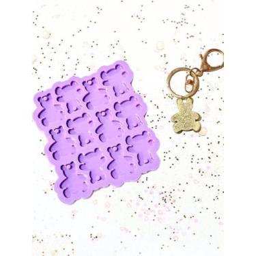 Imagem de R509 molde de silicone ursinho pingente resina decorar - confeitaria d