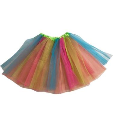 Imagem de Saia De Tule Colorido 40cm Carnaval E Festividades Cosplay - DreamInBo