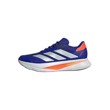 Imagem de adidas Duramo SL 2 Tênis de corrida masculino, Azul lúcido, zero metálico, impacto laranja, 38