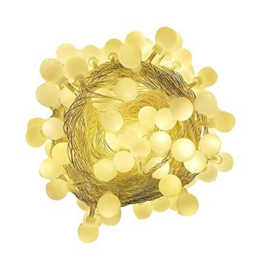 Imagem de Tomvorks Luz de Cordas de Férias de Natal, Caixa de Bateria de Bola Leve para Festa de (Ball [Modelo de Bateria sempre ligado] [1,5m 10)
