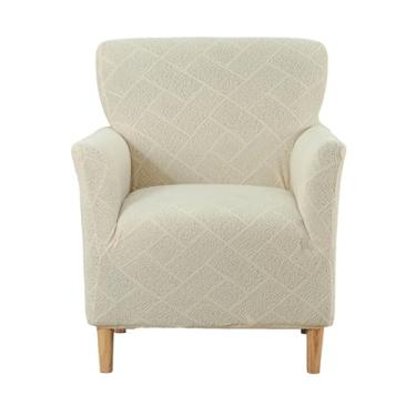 Imagem de CRFATOP 1 capa de cadeira elástica com braços Jacquard Accent capa de cadeira poltrona flor macia banquete capas laváveis para cadeira de sala de estar, escritório, recepção, sofá de leitura, B14